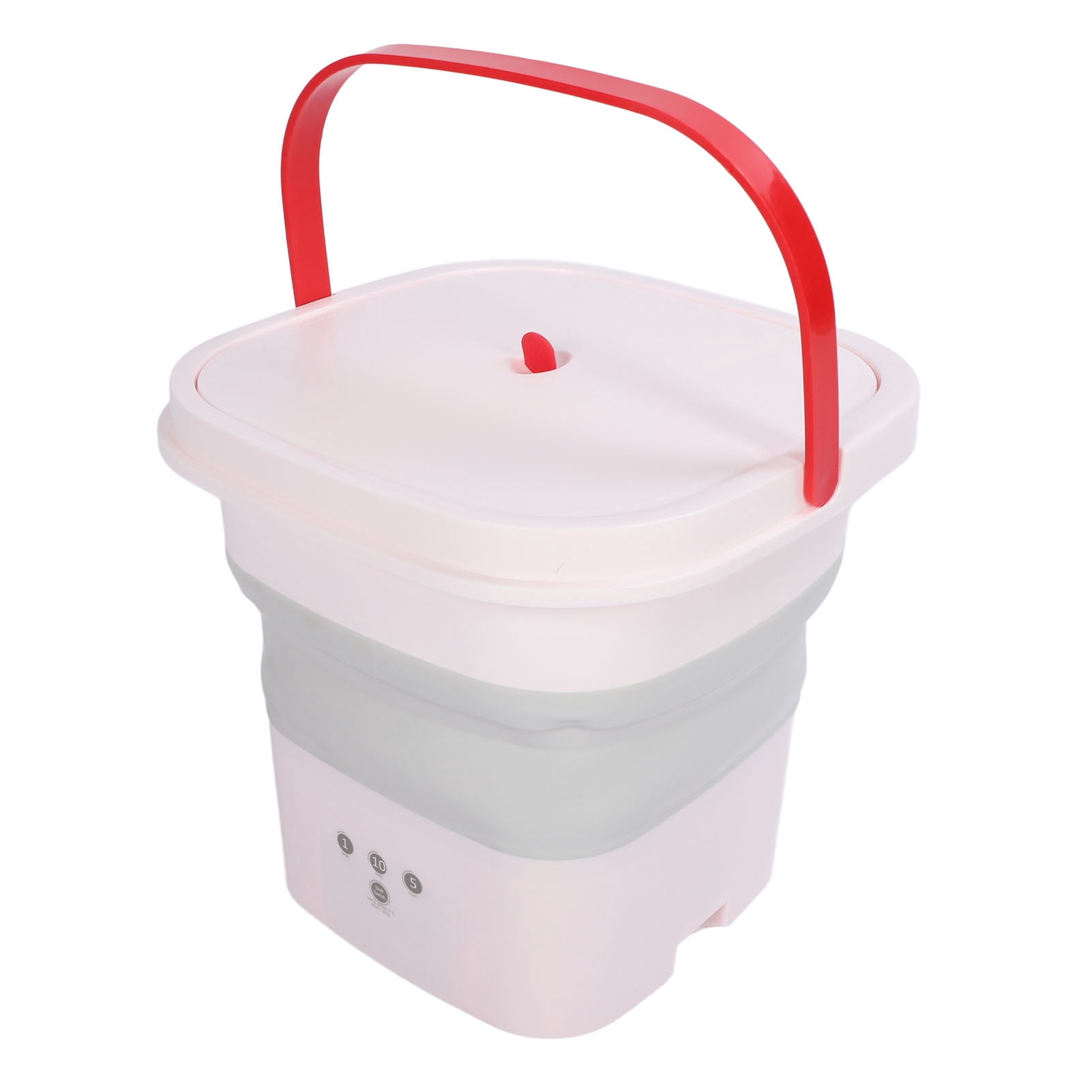 Portable Mini Washing Machine 6L Foldable Bucket Washer for Washing Socks, Baby Clothes, Underwear, Compact and Lightweight Mini Travel Laundry Washer for Home Use, RV, Dorm