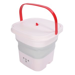 Portable Mini Washing Machine 6L Foldable Bucket Washer for Washing Socks, Baby Clothes, Underwear, Compact and Lightweight Mini Travel Laundry Washer for Home Use, RV, Dorm