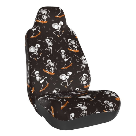 Vsdgher Jumping Skull for Automotive Seat Covers for Cars Trucks SUVs, Universal Fit Anti-Slip Bucket Seat Protector for Cars,Vehicle Seat Protector for Front Seats