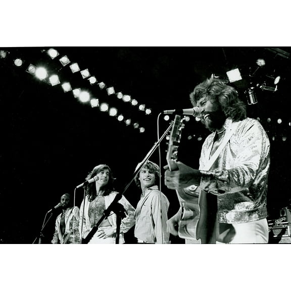 the Bee Gees on stage Photo Print (10 x 8)