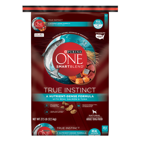 Purina ONE SmartBlend True Instinct Natural with Real Salmon & Tuna Adult Dry Dog Food - 27.5 lb. Bag