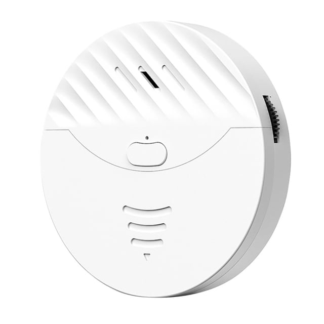 Tuya Smart WiFi Alarma Puerta y Ventana Sensor de VibracióN Alerta de ProteccióN de Seguridad Funciona con Alexa, Smart Life (Blanco)