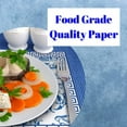 thumbnail image 3 of Blue and White Blue Willow Toile Chinoiserie Paper Placemats Disposable - 11” x 17”, 3 of 3