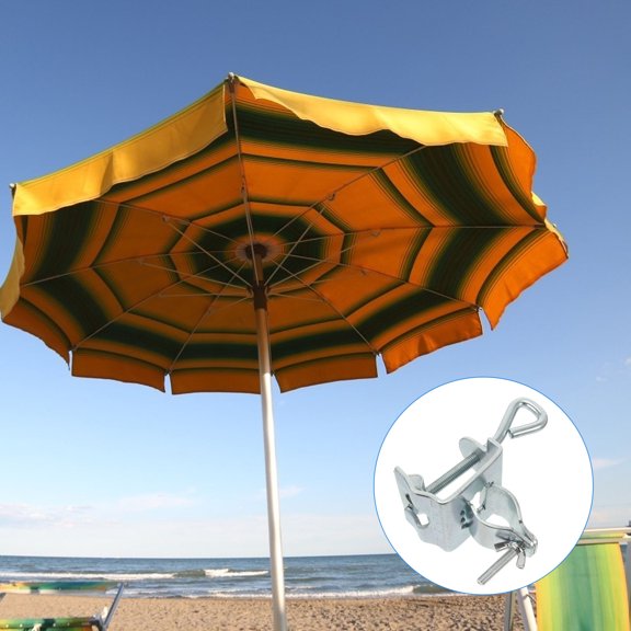 HEMOTON  Beach Umbrella Thick Frame Fixing Clip Parasol Fixed Holder