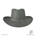thumbnail image 5 of Elkhorn Crushable Wool Felt Western Hat - XS - Steel Gray, 5 of 5