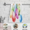 thumbnail image 5 of Dreamtimes Watercolor Easter Eggs Hand Towels 2 PCS, Spring Flowers Kitchen Towel Ultra Soft and Highly Absorbent,Decorative Fingertip Face Towel for Bathroom Hotel, 28.3"x14.4", 5 of 6