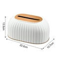 thumbnail image 3 of Tissue Holder High Quality Striped Toilet Paper Box Living Room Bedroom Office Desktop Dining Table Napkin Box 22.5*13.6*10.7Cm, 3 of 9