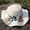 White, variant on LEKODE Sun Hat Beach/Hat for Women Wide Brim Foldable Roll Up Summer UPF 50  Hat Beach Cowboy Hats Beige One Size
