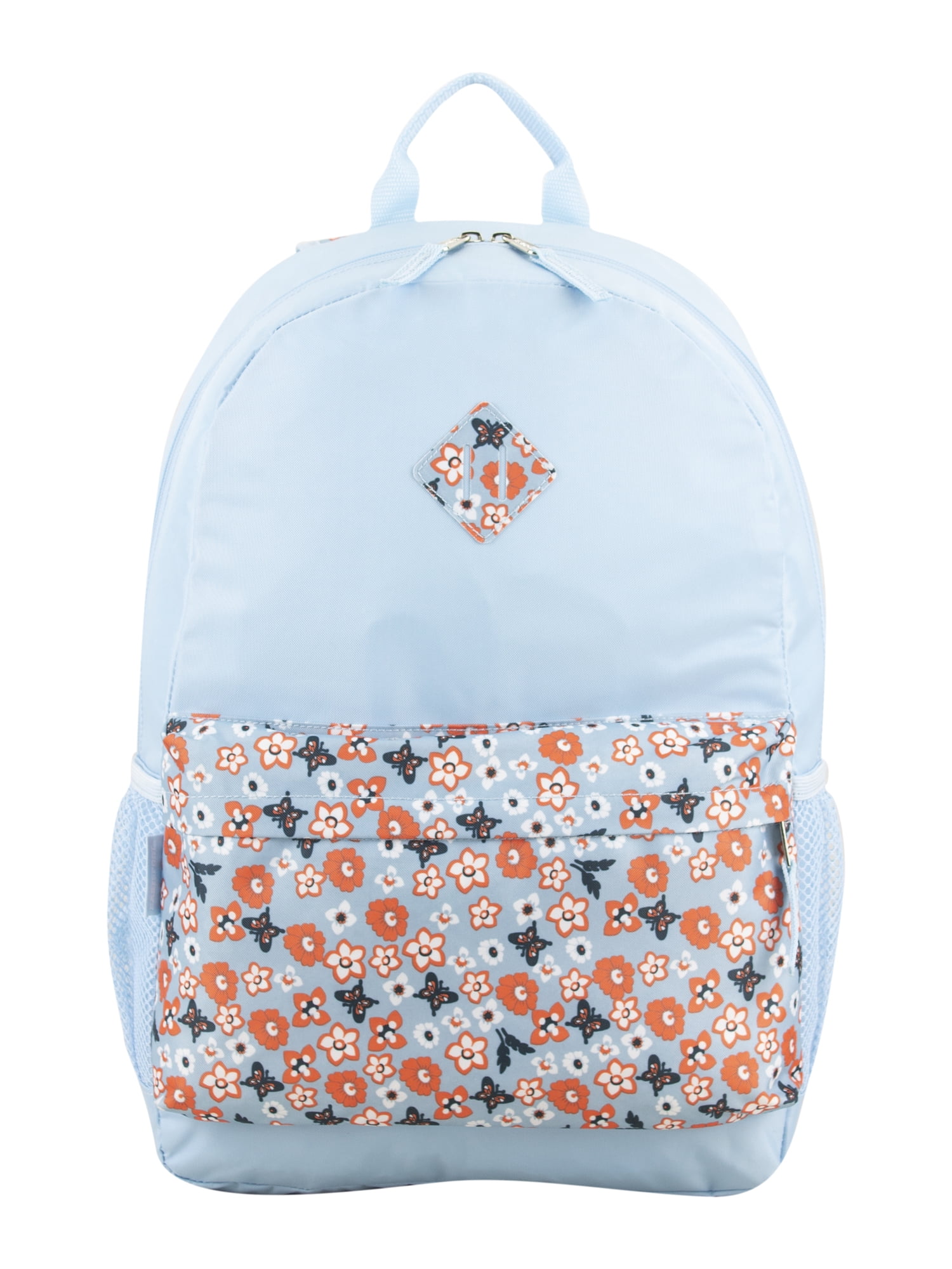 Eastsport Classic Dome Backpack with Matching Pencil Case, Butterfly Flowers