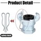 thumbnail image 2 of NPT Iron Air Hose Fitting 2 Lug Universal Coupling Chicago Fitting, 2 of 5