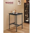 thumbnail image 2 of Mesa de bar VASAGLE para cocina y comedor pequeña, 60 x 60 x 92 cm, color ébano, 2 of 8