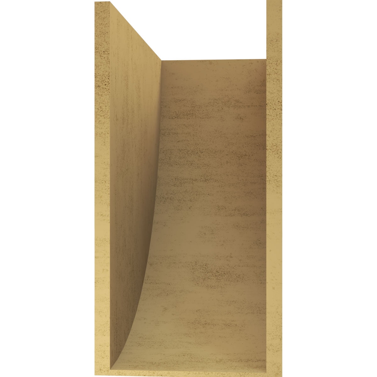 12"W x 24"D x 24"H Classic Durham Rough Cedar Woodgrain TimberThane Corbel, Primed Tan