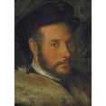thumbnail image 3 of Callisto Piazza 14x18 Black Modern Framed Museum Art Print Titled - Portrait of a Man (1514 - 1550), 3 of 5