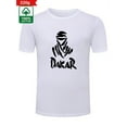 thumbnail image 3 of DAKAR-Inspired Men's 220g Heavyweight 100% Cotton T-Shirt - Casual Crew Neck, Short Sleeve, Black Tee with Trendy Print - Machine Washable, Casual Sporty Tee, Summer Gifts, 3 of 7