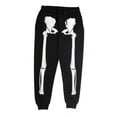 thumbnail image 3 of Skeleton Joggers - Halloween Costume Pants, Black Skeleton Sweatpants, 3 of 4
