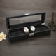 thumbnail image 4 of Caja De Exhibición De Reloj Caja De Exhibición De Reloj Organizador De Reloj 6 Rejillas PU Fibra De Carbono Soporte De Reloj De Cuero Reloj De Pulsera Caja De Almacenamiento De, 4 of 8