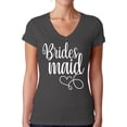 thumbnail image 1 of Awkward Styles Brides Maid V-Neck Shirt Bridesmaid V-Neck Shirt Bridesmaid Shirt for Women Cute Wedding Gifts for Her Bridal Party Outfit Bachelorette Party Shirts for Bridesmaids Squad Shirt, 1 of 4