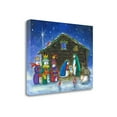 thumbnail image 1 of "Snowman Nativity" By Vickie Wade, Fine Art Giclee Print on Gallery Wrap Canvas, Ready to Hang, 1 of 1