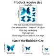 thumbnail image 3 of Blueek Blue Butterfly Sticker Vinyl Waterproof Sticker Decal Car Laptop Wall Window Bumper Sticker, 3 of 7