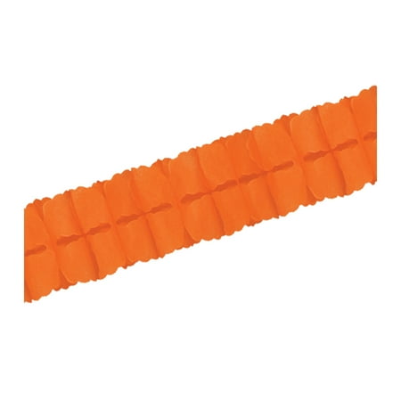 Packaged Leaf Garland 4 1 By 2" X 12' Orange - 12 Pack (1 Per Package)