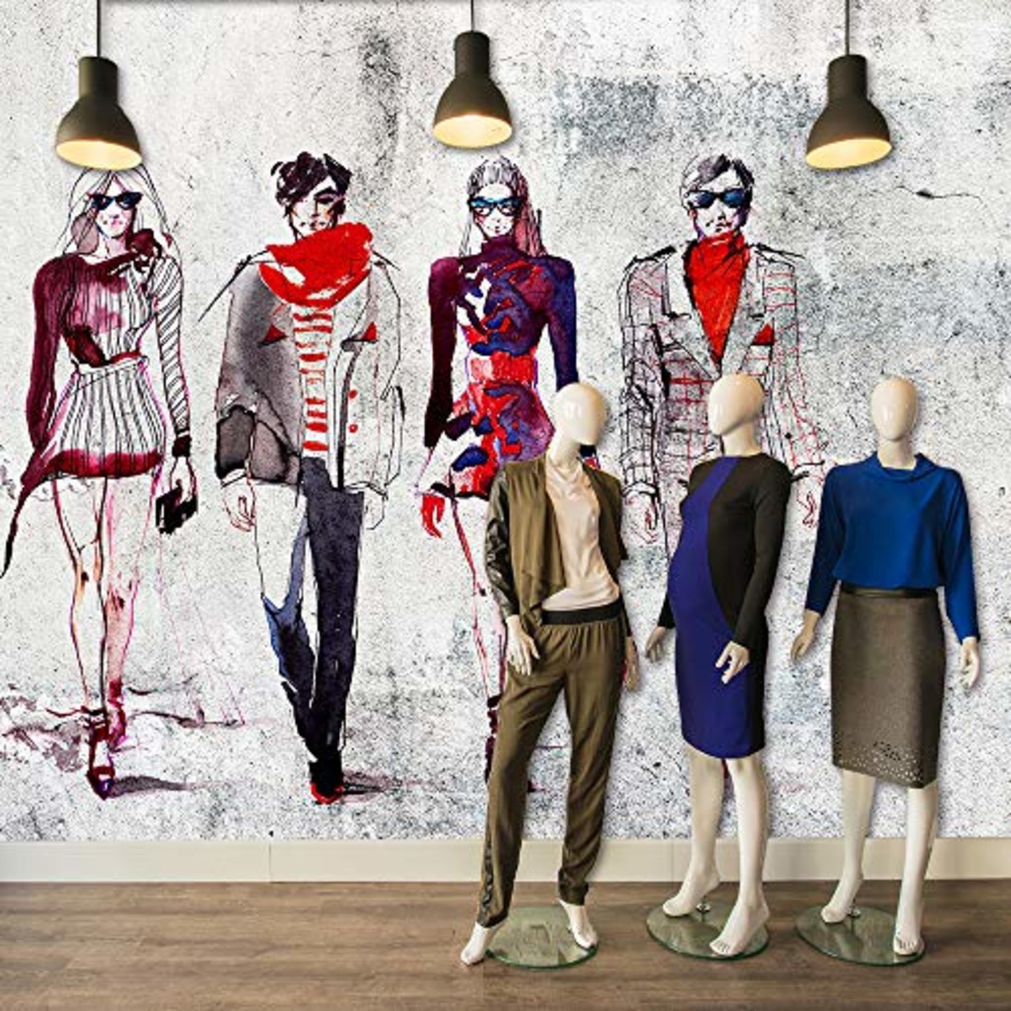IDEA4WALL 4pcs Street Graffiti Peel and Stick Wallpaper Removable Wall Murals Large Wall Stickers for Home Decoration, 66"x24"