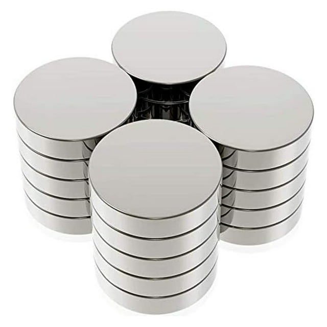 Versatile Neodymium Magnet Set, 20X3mm Heavy Duty Discs, Separately Correctly By Sliding, No Scratch Technology For Whiteboard And Refrigerator Surfaces (Box Of 20)