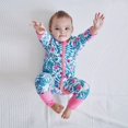 thumbnail image 3 of Bellafa Unisex Babies' and Toddlers' Snug-Fit Cotton Footed and Footless Pajamas 2-way Zipper Girls Romper Sleeper, 3 of 10