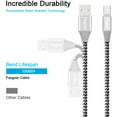 thumbnail image 3 of Fasgear Printer Cable USB 2.0 -A Male to B Male Scanner Cord Nylon Braided High Speed for Canon, HP, Brother, Lexmark, Epson, Dell, Samsung etc (6ft, Gray), 3 of 6