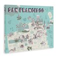 thumbnail image 2 of Stupell Industries Coastal San Francisco California Tourist Destinations Canvas Art, 20 x 16, by Ziwei Li, 2 of 7