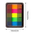 thumbnail image 2 of 5-Color Sticky Page Markers Set with Portable Plastic Case, Macaron Index Tabs for Books and Notebooks, 3.07 X 2.2 Inches, 2 of 6