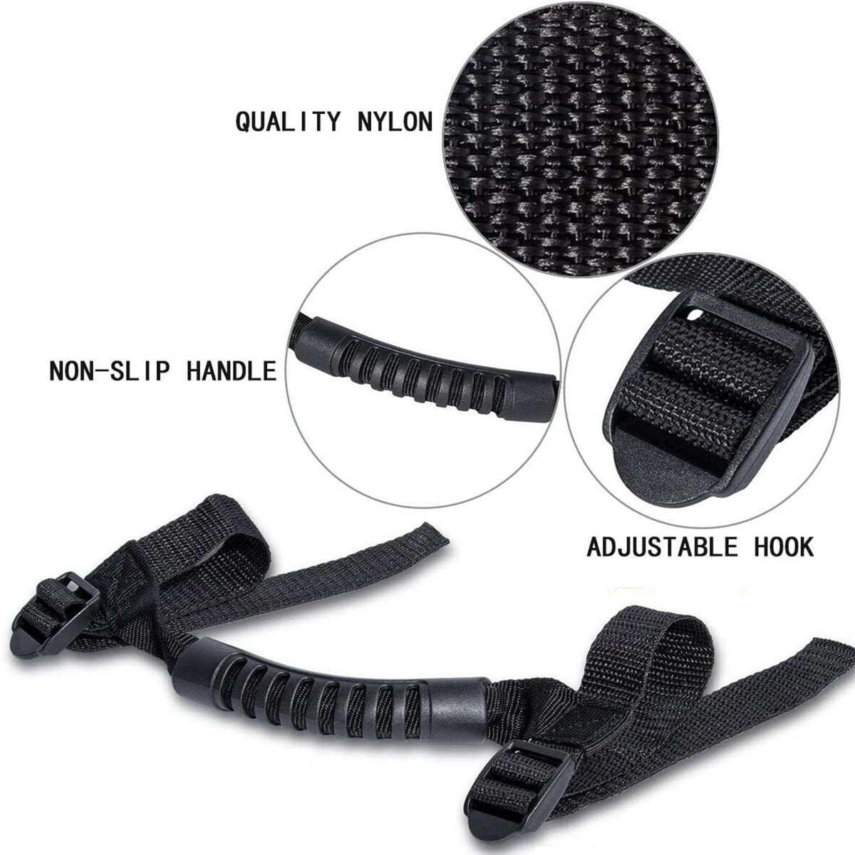 For Jeep Wrangler JK JL 1987-2023 Accessories 4 Pcs Grab Handles Grip Handle New