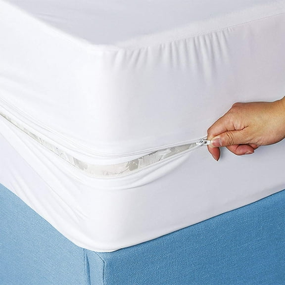 Microfiber Hypoallergenic Waterproof Mattress Cover Protector Encasement, 16 Inches Deep, Twin