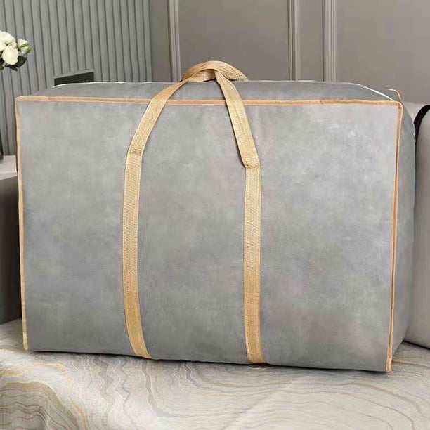 pstuiky Bolsa de equipaje extragrande y bolsa de almacenamiento para dormitorios de estudiantes ropa edredón de algodón bolsa de embalaje para mudanzas.