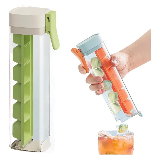 Ice Cube Press Portable Creative Food Grade Single Hand Press Ice Maker with Handle