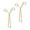 Gold, variant on YongCo Portable Rolled Edge Cuff Clips Compact Travel Jewelry Accessories Adjustable Fit Lightweight Aluminum Alloy Design