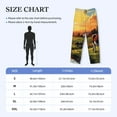 thumbnail image 4 of Vsdgher Oil Painting Style Pasture Cow Print Mens Pajama Pants Sleep & Lounge Pants, PJ Bottoms With elastic waistb and Pockets, 4 of 5