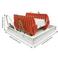 thumbnail image 3 of Ceiling Folding Loft Ladder Attic Extension Stairs Orange Al-Mag Alloy 10.5ft Height 13 Steps 31.5"x39.37" Frame Size, 3 of 9