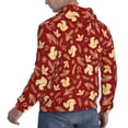 thumbnail image 6 of Lsque Golden Squirrels Holiday Pattern Casual Men's Hoodie,Hooded Sweatshirt with Kangaroo Pocket,Pullover Hoodie-3X-Large, 6 of 7