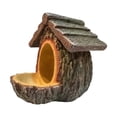 thumbnail image 2 of 1PC Vintage Treehouse Shape Bird Feeder,Vintage Decorative Feeder,Window Bird Watching,Open Design,Easy Refill & Clean,Brown, 2 of 9