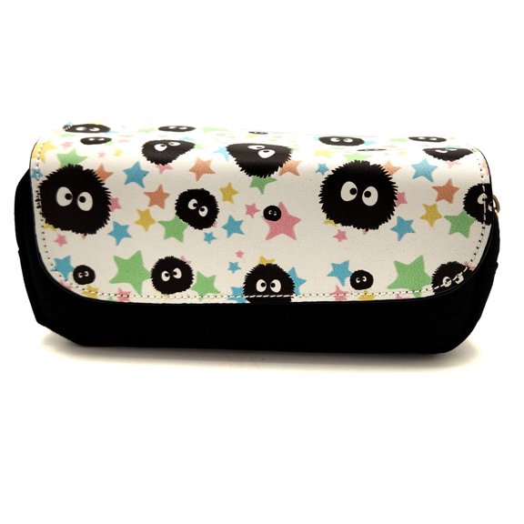 Soot Sprite Pattern - My Neighbor Totoro 7x4" Clutch Pencil Bag