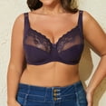 thumbnail image 4 of Women's Plus Size Full Coverage Underwire Bra, G Cup Support Adjustable Back Closure Breathable Lace Comfort for Large Bust, 4 of 7
