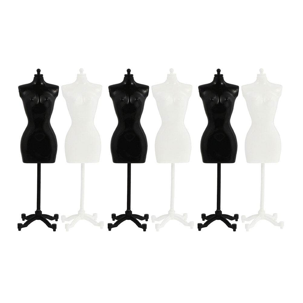 6pcs Doll Dress Display Holder Doll Clothes Display Stand Mannequin