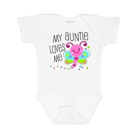 

Inktastic My Auntie Loves Me- Cute Dragonfly Boys or Girls Baby Bodysuit