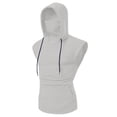 thumbnail image 4 of Sleeveless Tops for Men Solid Color Sleeveless Facemask for Outdoor Casual Office, 4 of 8