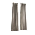 thumbnail image 4 of Mainstays Como Textured Light Filtering Indoor Curtain Panel Pair, Set of 2, Brown, 37” W x 63”L, 4 of 7