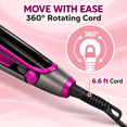 thumbnail image 6 of Suproot® Hair Straightener Flat Iron, 2 in 1 Ceramic Flat Iron for Hair Straightening and Curling, Infrared Hair Straightener with Negative Ions, Adjustable Temperature, Dual Voltage Hair Styling Too, 6 of 7