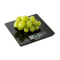 thumbnail image 4 of Taylor 11 lb Compact Glass Digital Kitchen and Food Scale, Black, 4 of 7