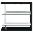 thumbnail image 4 of Prescott Rectangular Home Wine Table Black High Gloss, 4 of 9