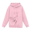 thumbnail image 6 of mgoYE Pet Pouch Hoodie for Women Kangaroo Pocket Pouch Sweatshirts Pet Carrier Animal Holder Long Sleeve Pullover Tops L, 6 of 6