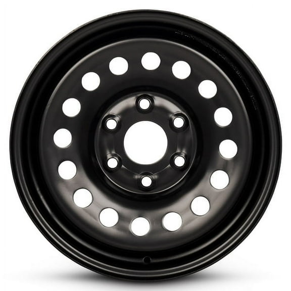 New OEM Replacement Wheel 17x7.5 in for 2007-2020 Chevrolet Tahoe Painted Black 17 inch Steel Rim